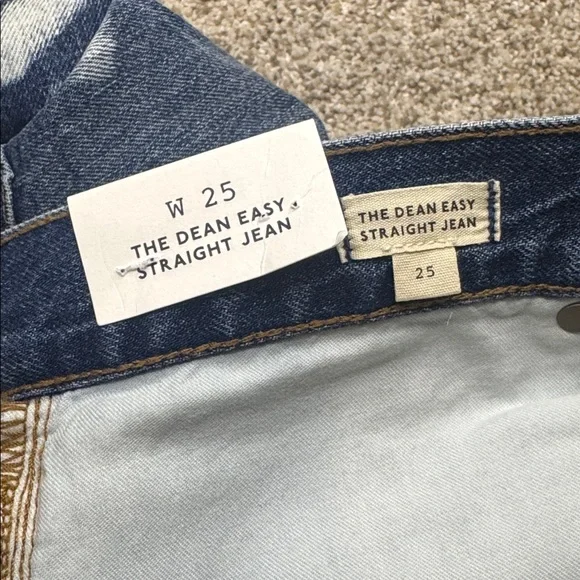 NWT Madewell The Dean Easy Straight Jean | Size 25 | Shibori Wash - Picture 12 of 14